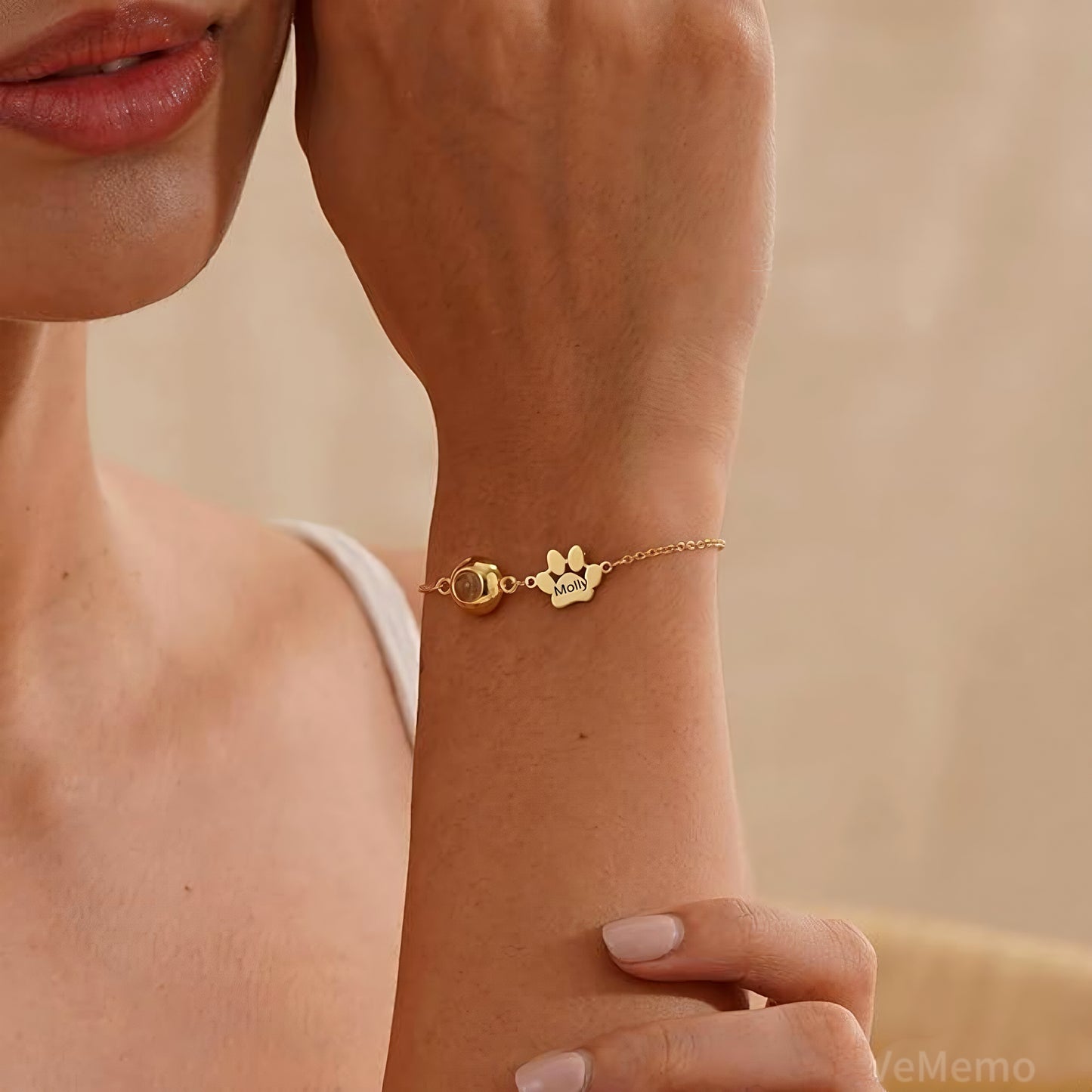 Engravable Bracelet-Custom photo and name