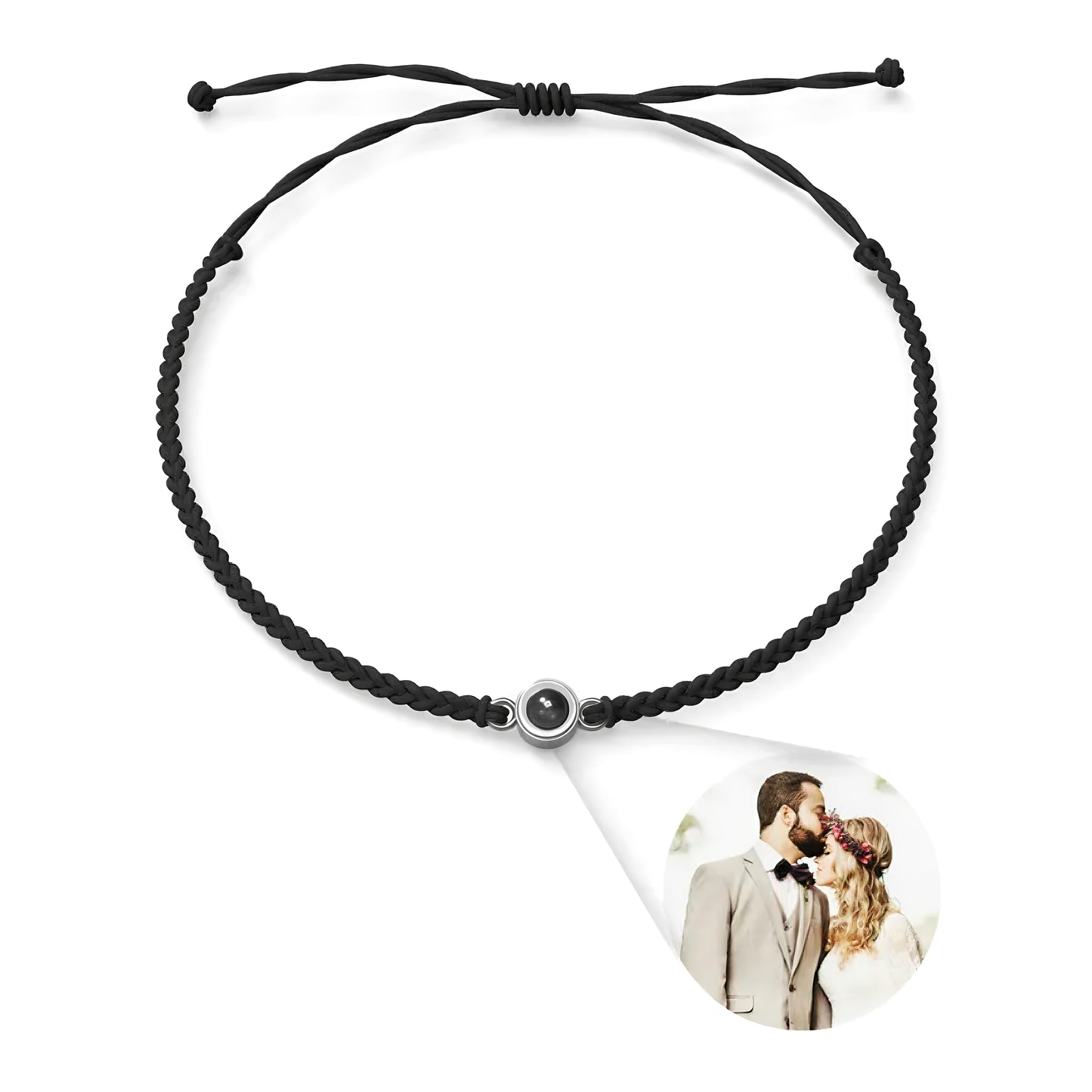 Personalized Circle Photo Bracelet