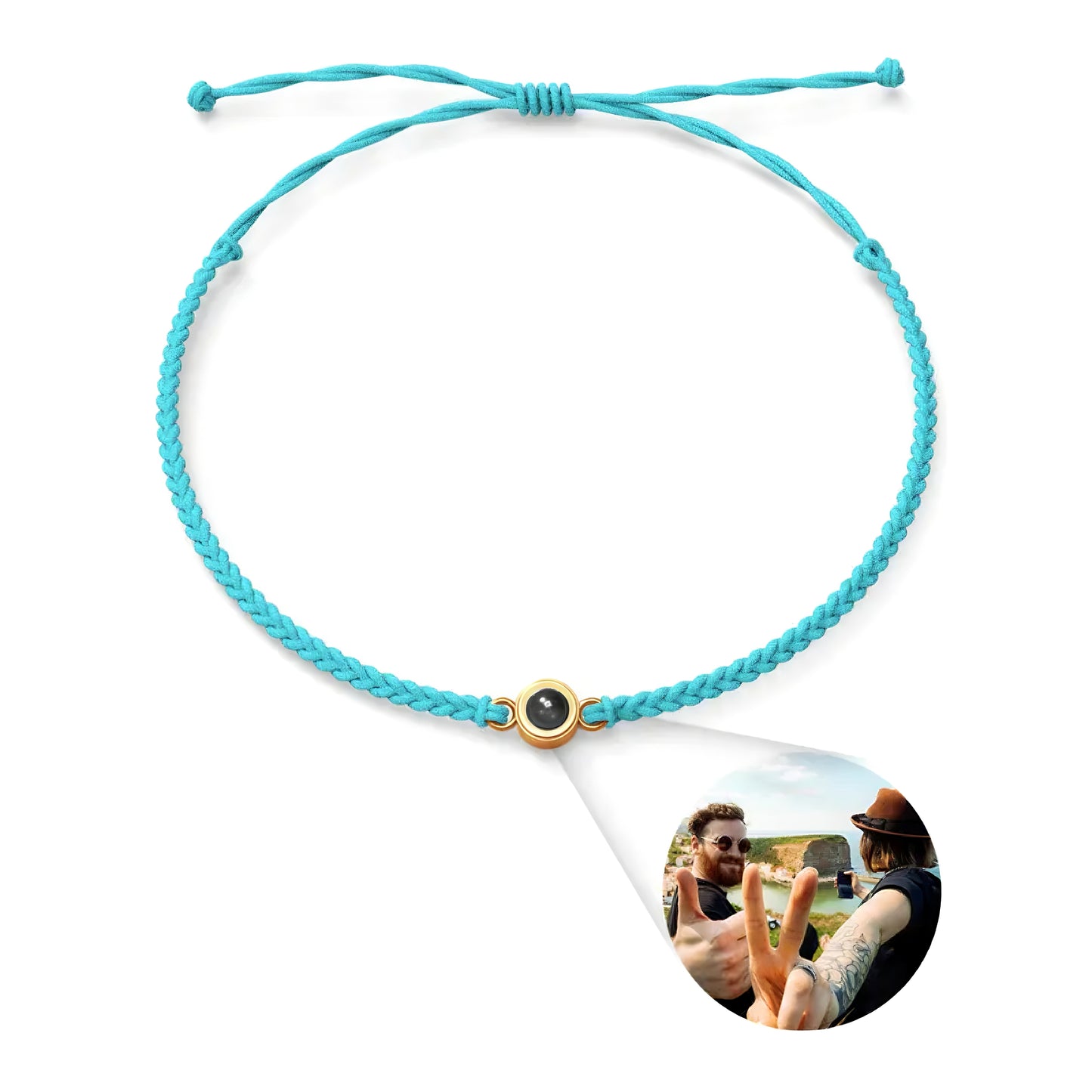 Personalized Circle Photo Bracelet