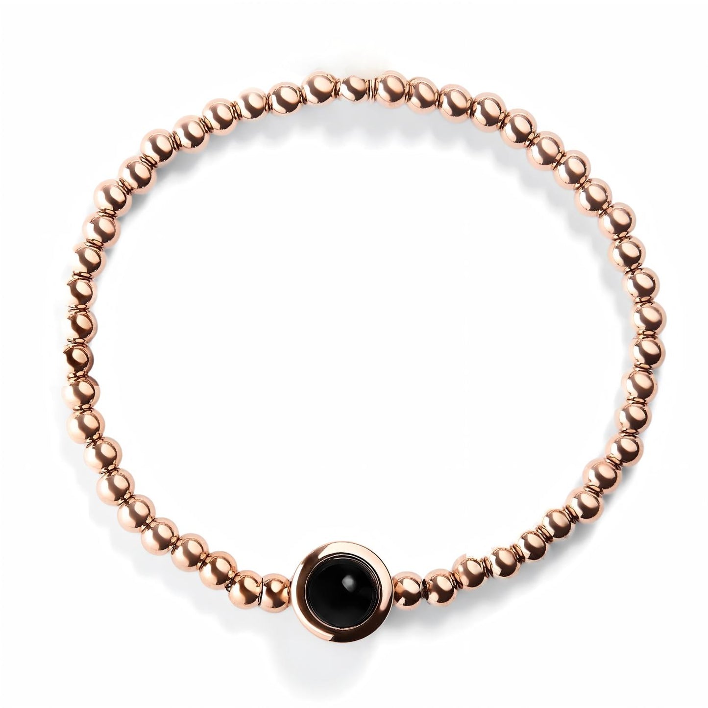 Personalized Bead Stretch Photo Bracelet