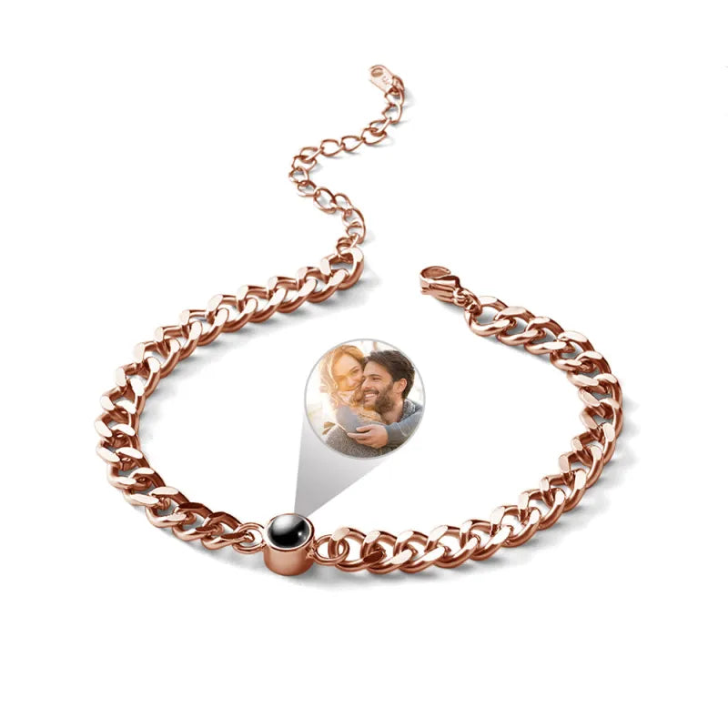 Custom photo projection jewelry