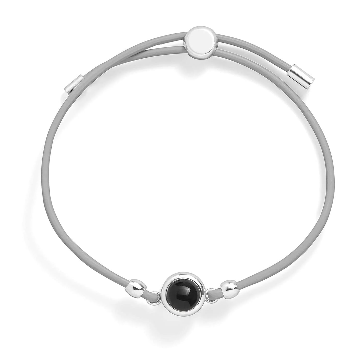 Personalized Leather Photo Bracelet