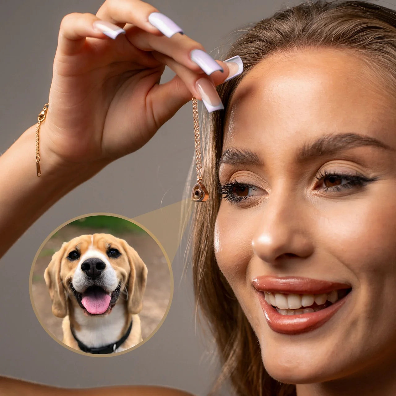 Personalized Heart Photo Pendant Necklace