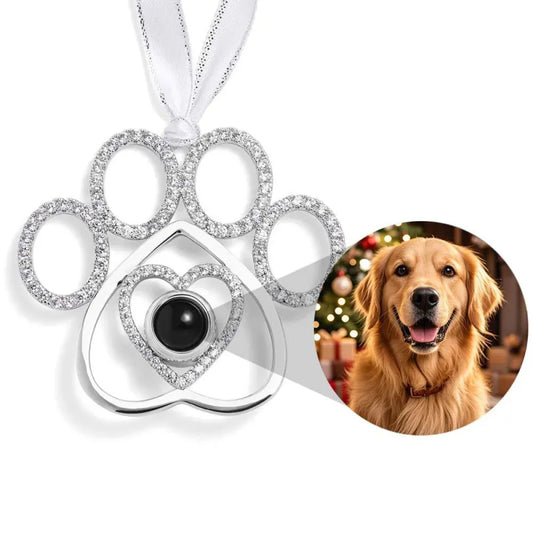 Personalized Pet Photo Ornament - Hangs on Christmas Tree& Car rearview mirror&Anywhere