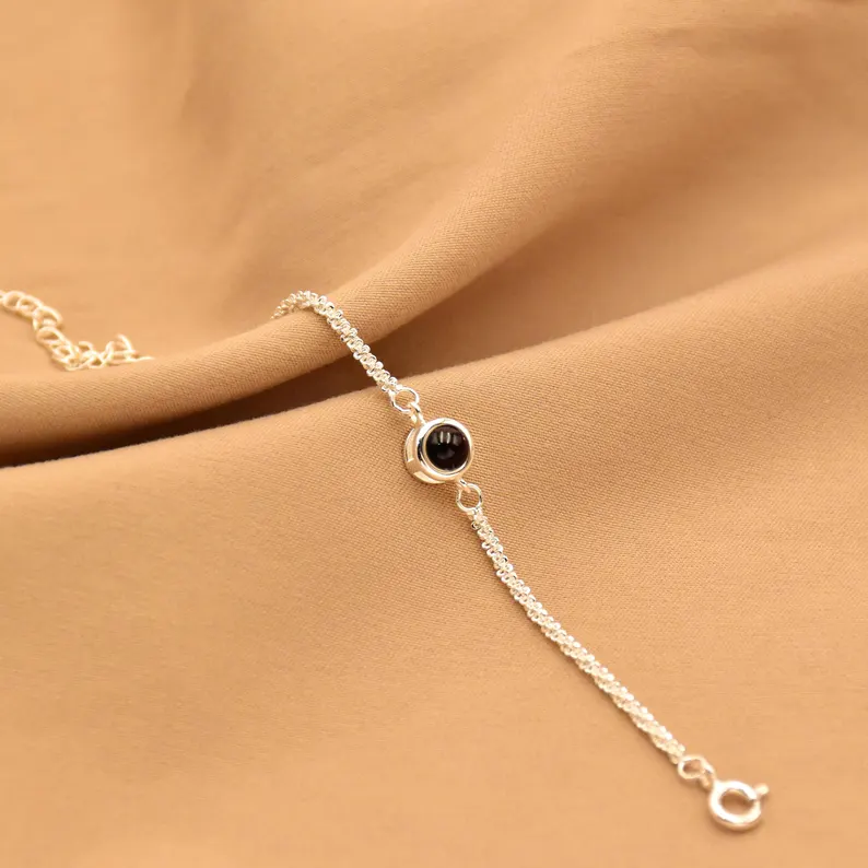 Personalized Cable Chain Photo Bracelet