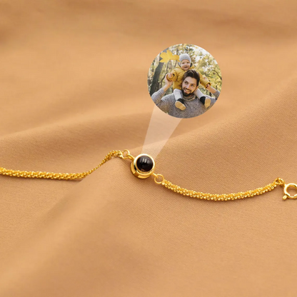 Personalized Cable Chain Photo Bracelet