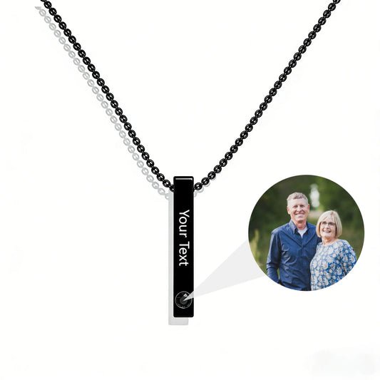 Engravable Necklace-Custom photo and Engrave words or name