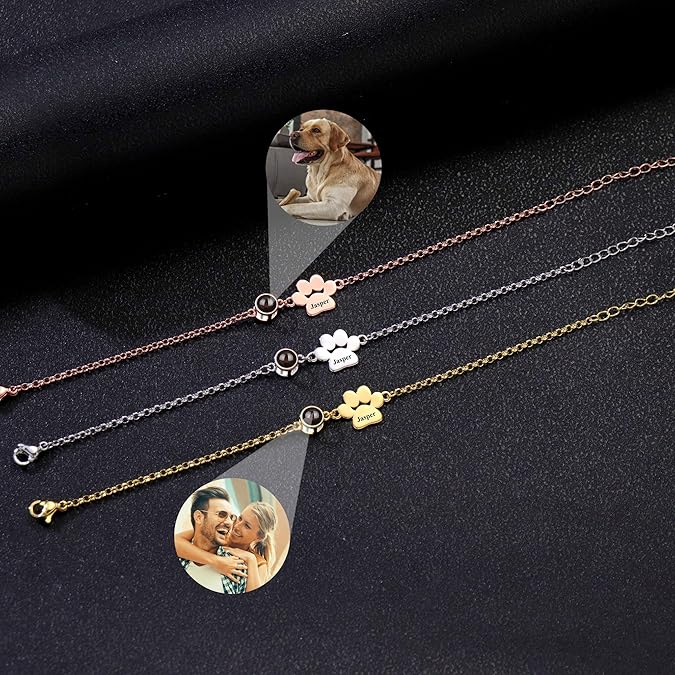 Engravable Bracelet-Custom photo and name