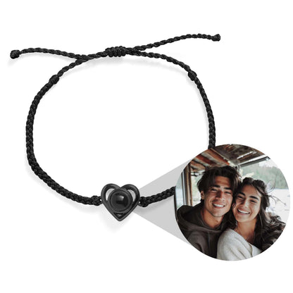 Personalized Heart Photo Bracelet