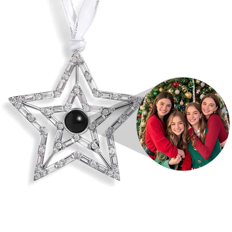 Custom picture projection ornament for Christmas gift