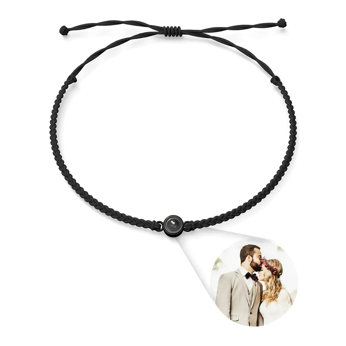 Personalized Circle Photo Bracelet