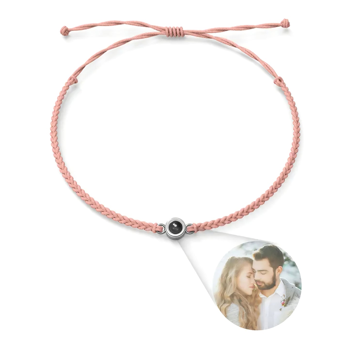 Personalized Circle Photo Bracelet