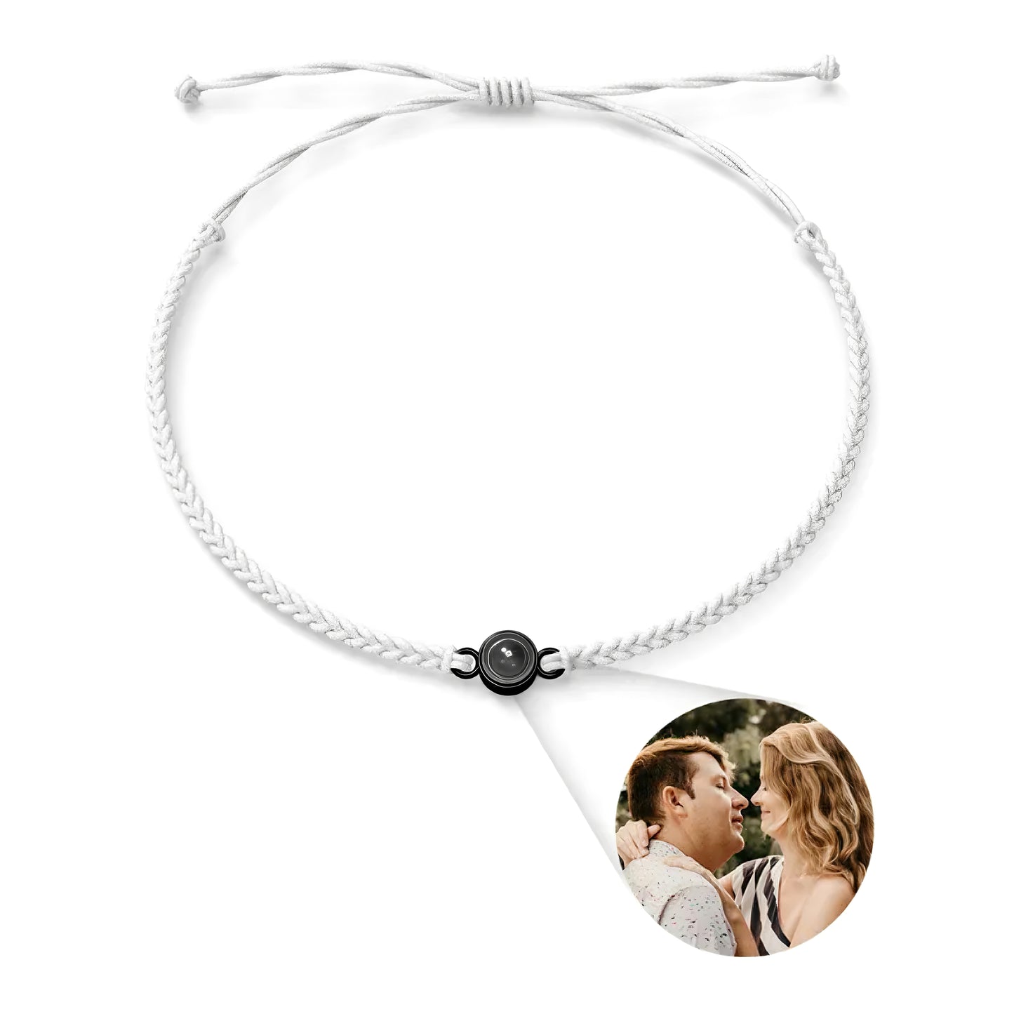 Personalized Circle Photo Bracelet