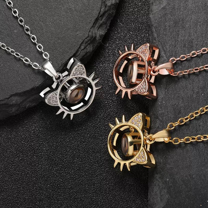 Customized pet photo projection pendant