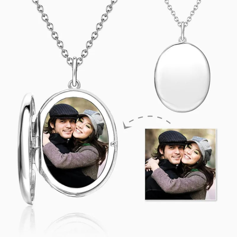 Personalized Heart Locket Necklace