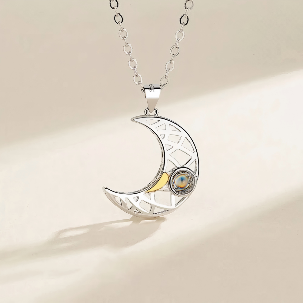 Personalized Photo Pendant Necklaces for Couple