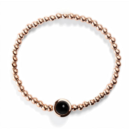 Personalized Bead Stretch Photo Bracelet