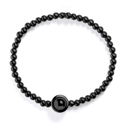 Personalized Bead Stretch Photo Bracelet