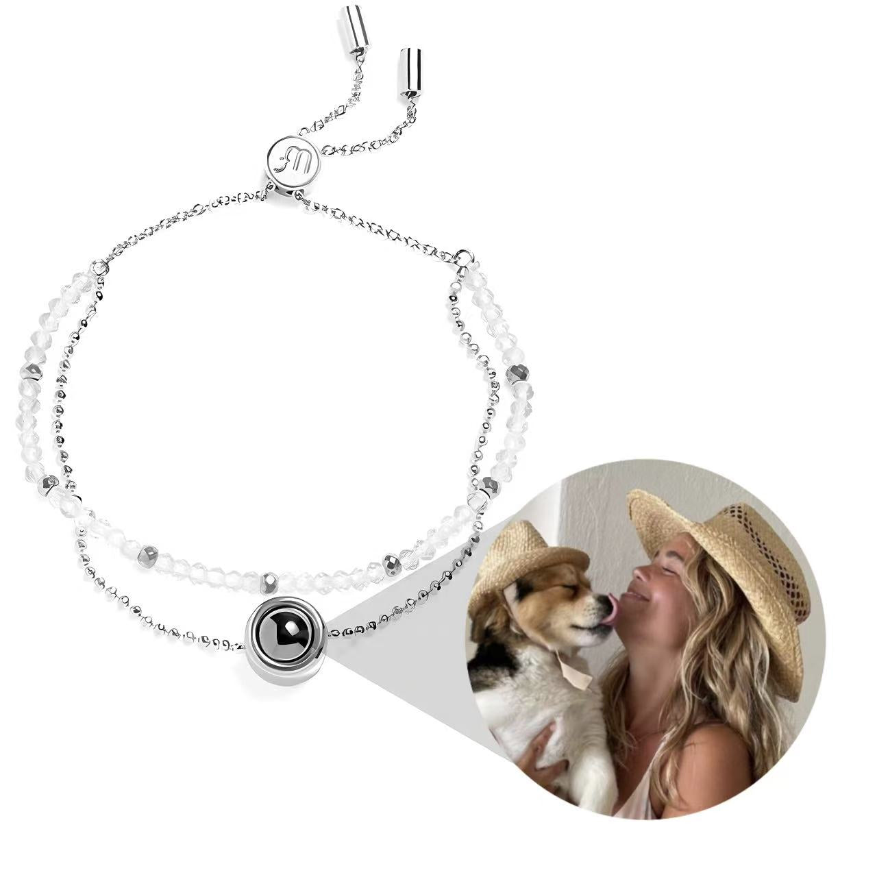 Personalized Crystal Photo Bracelet