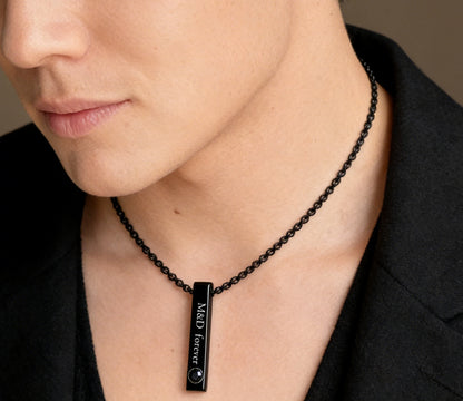 Engravable Necklace-Custom photo and Engrave words or name