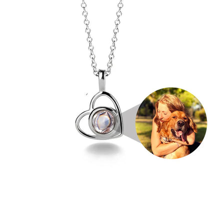 Personalized Heart Photo Pendant Necklace