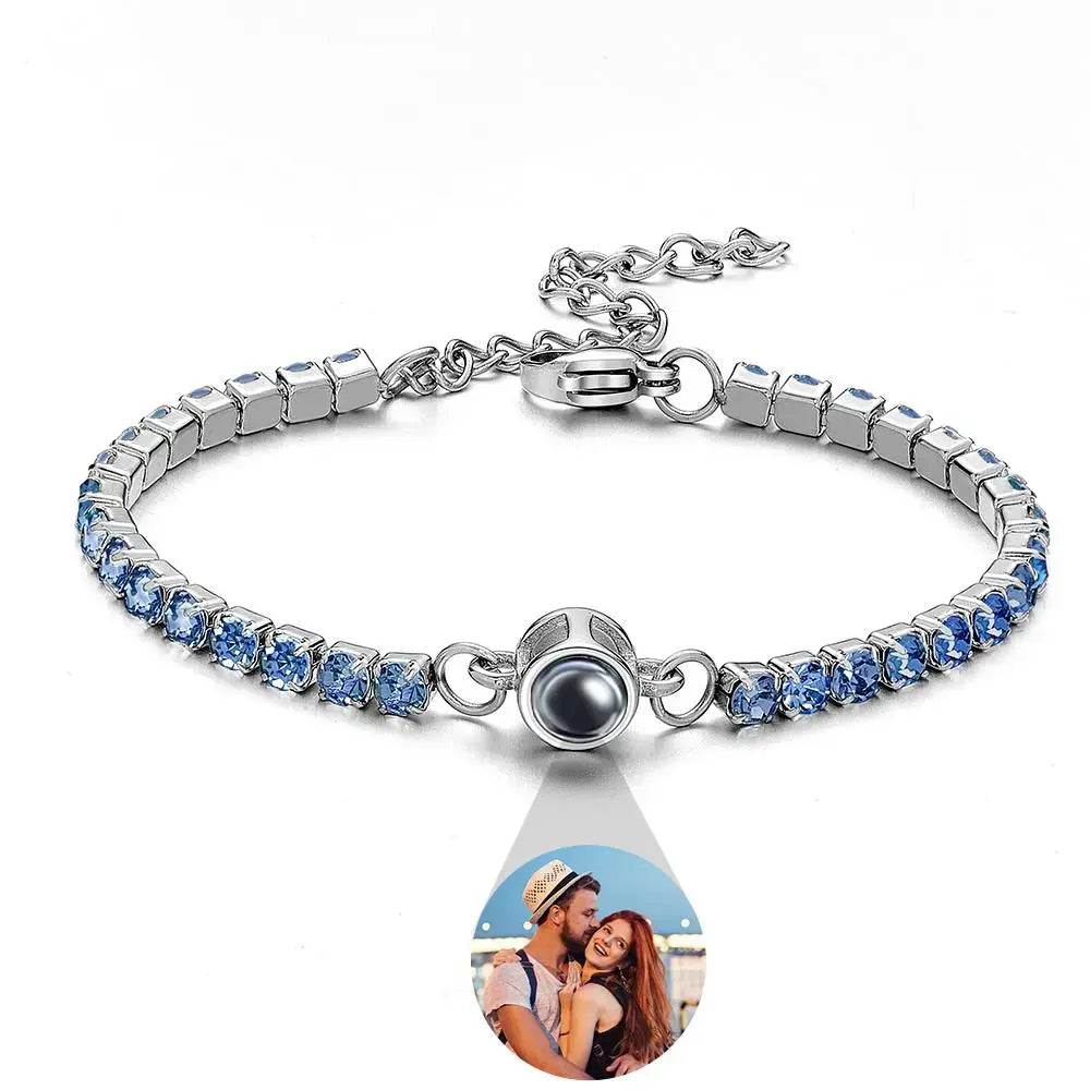 Custom photo projection bracelet
