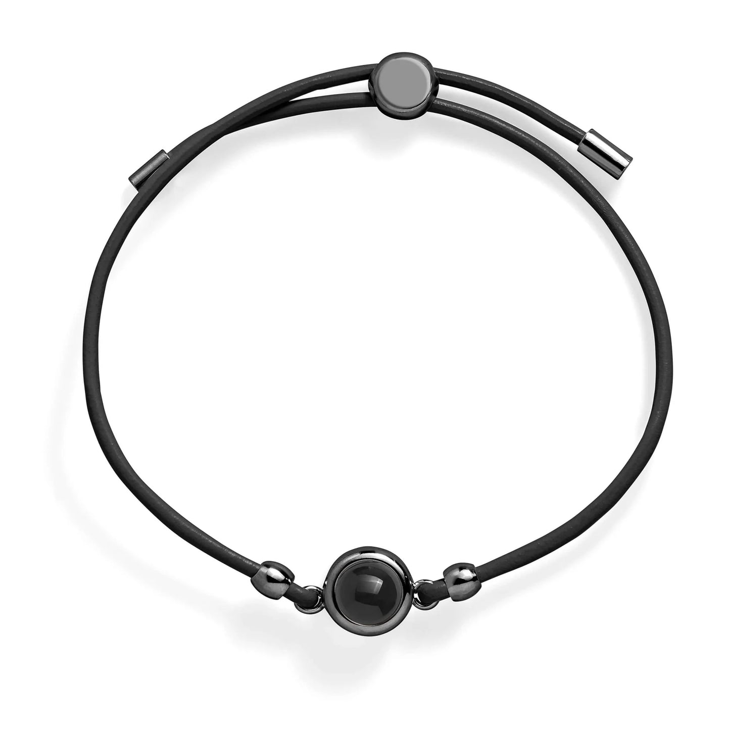 Personalized Leather Photo Bracelet