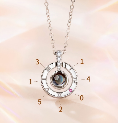 Personalized Circle Photo Pendant Necklace