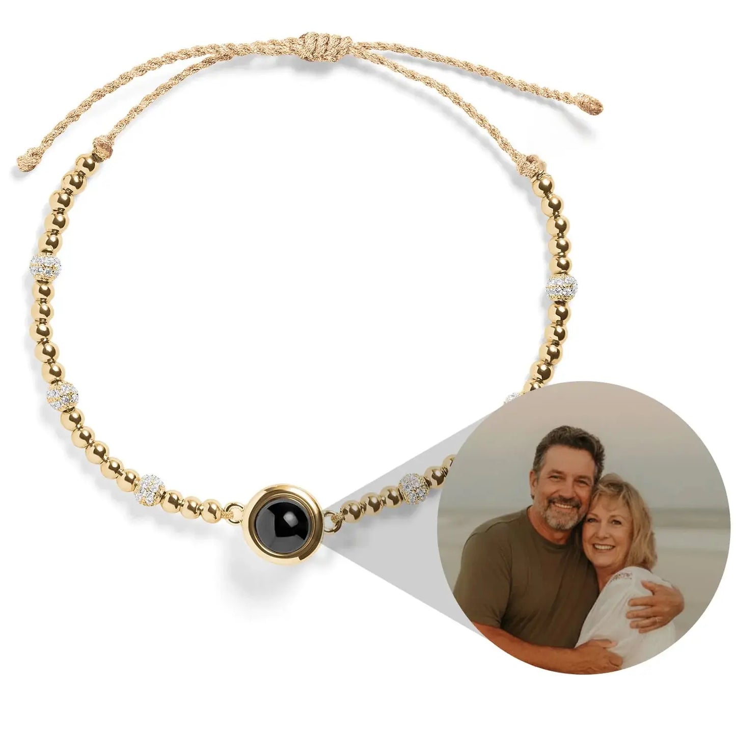 Personalized Round Bead Bracelet