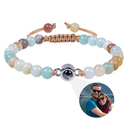 Personalized Beaded Photo Bracelet
