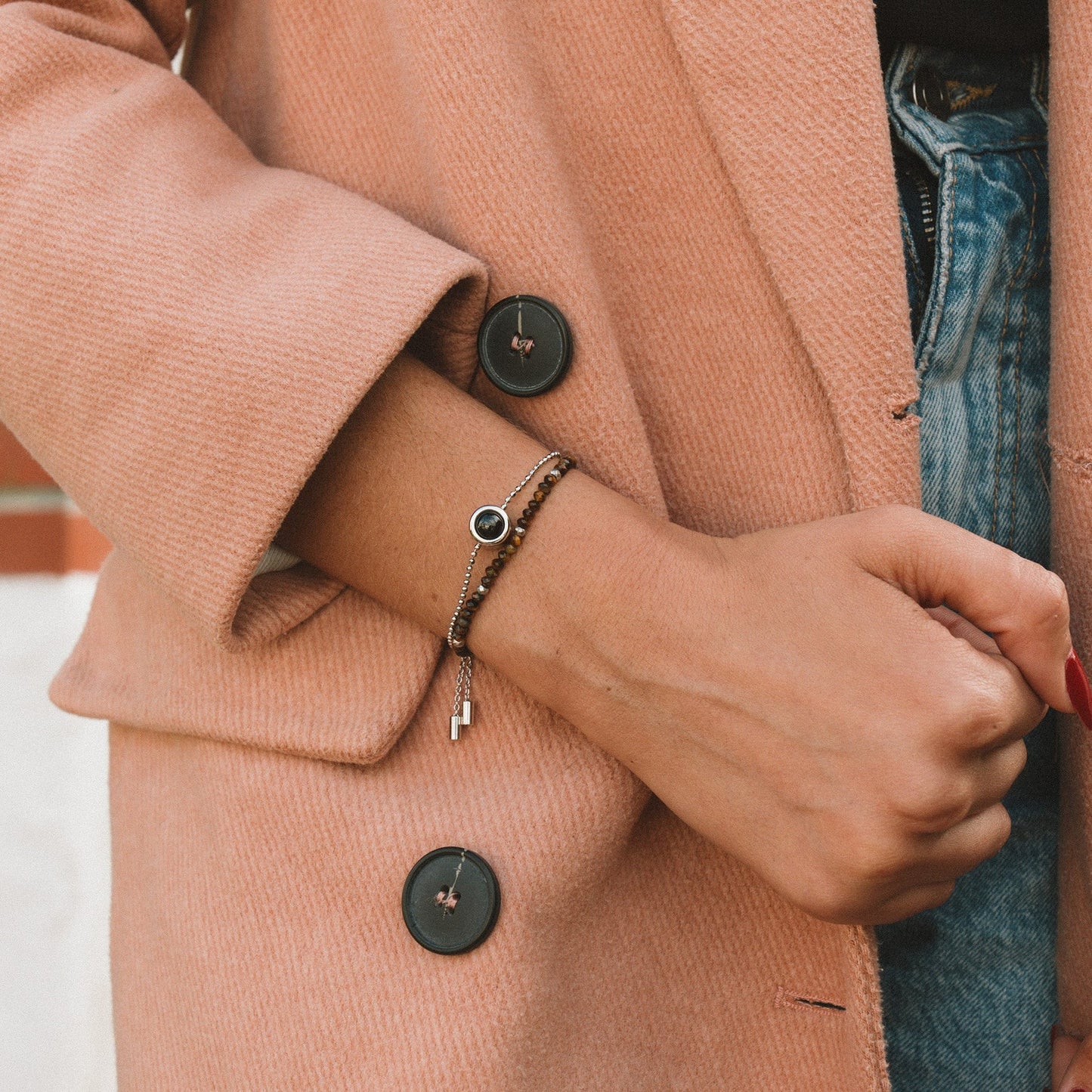 Personalized Crystal Photo Bracelet