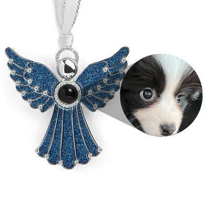 Personalized Glimmering Angel Photo Ornament