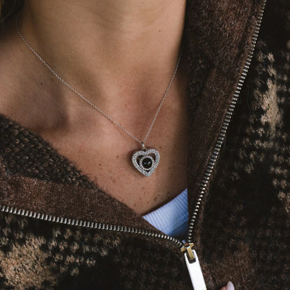 Personalized Heart Photo Pendant Necklace