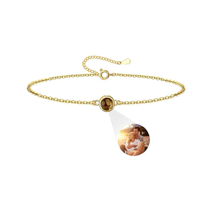 Personalized Cable Chain Photo Bracelet