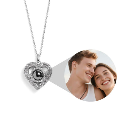 Personalized Heart Photo Pendant Necklace