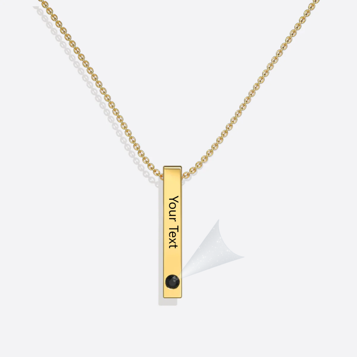 Engravable Necklace-Custom photo and Engrave words or name