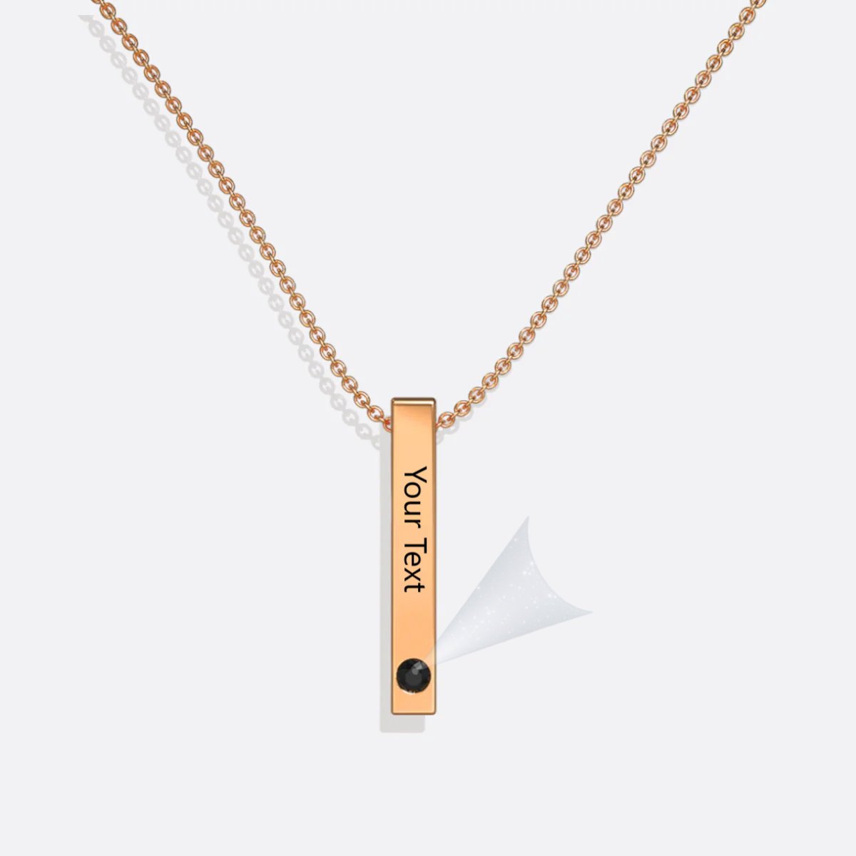 Engravable Necklace-Custom photo and Engrave words or name