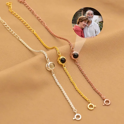 Personailzed photo projection bracelet