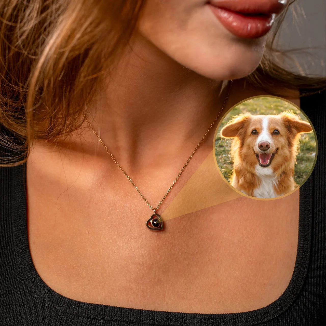 Personalized Heart Photo Pendant Necklace