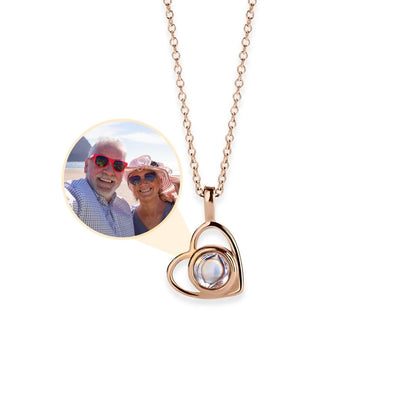Personalized Heart Photo Pendant Necklace