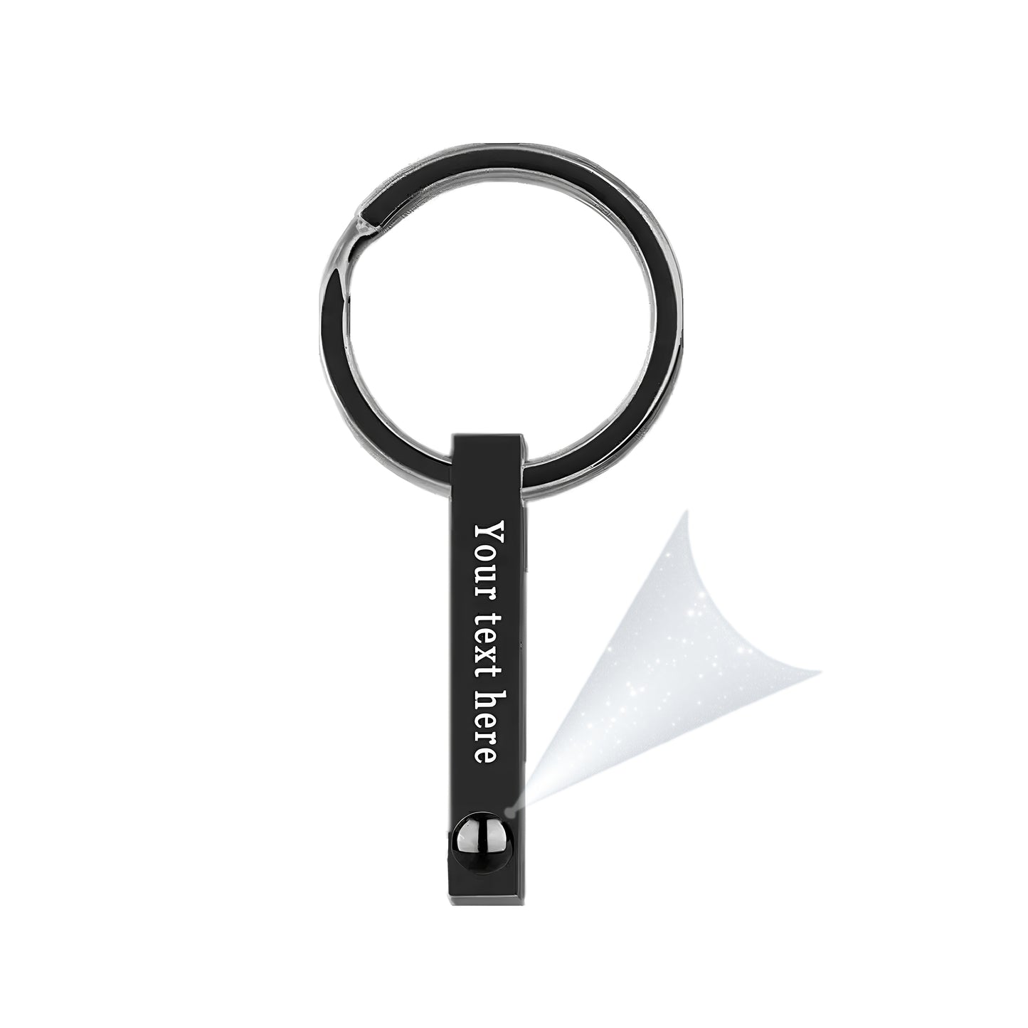 Engravable keychain-Custom photo and Engrave words or name