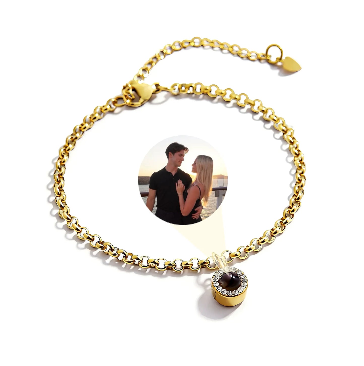 Personalized Halo Photo Bracelet