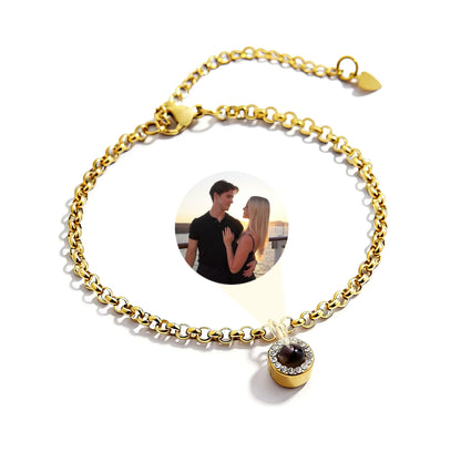 Personalized Halo Photo Bracelet