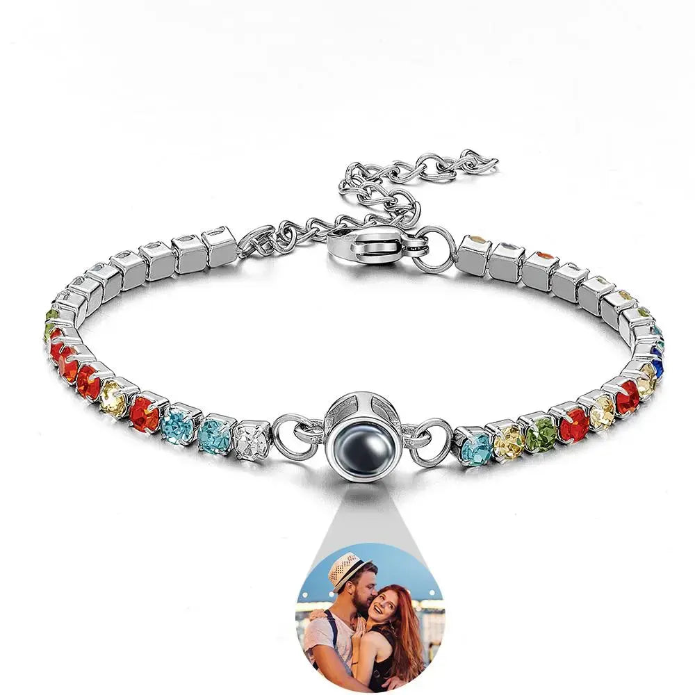Custom photo projection bracelet
