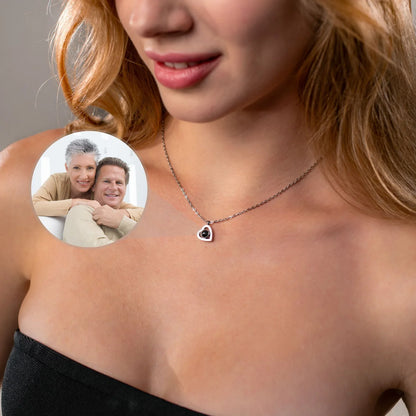 Personalized Heart Photo Pendant Necklace