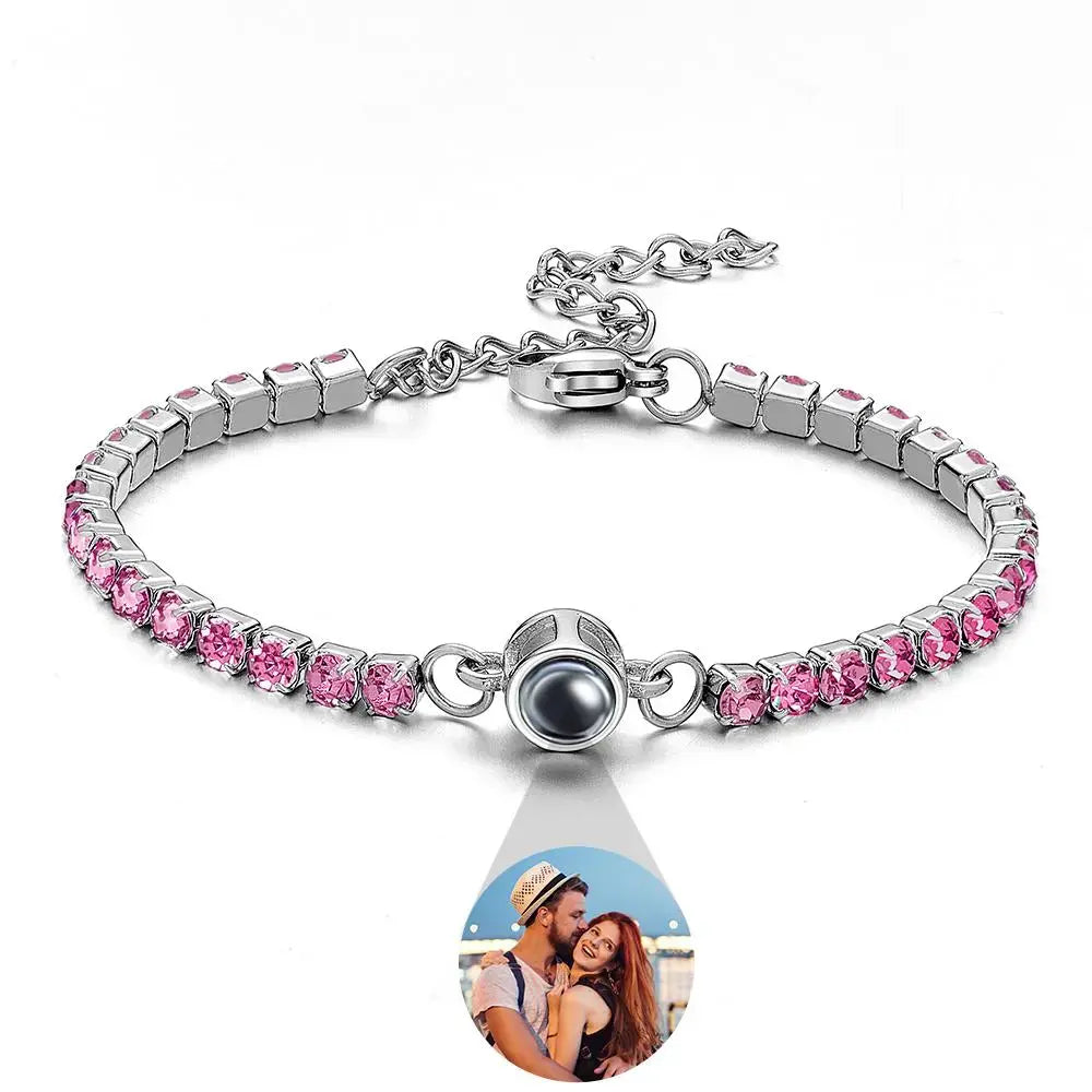 Custom photo projection bracelet