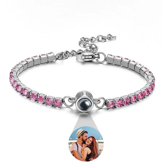 Personalized Photo Tennis Bracelet