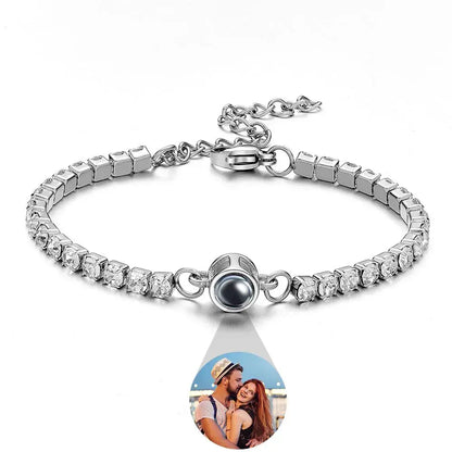 Custom photo projection bracelet